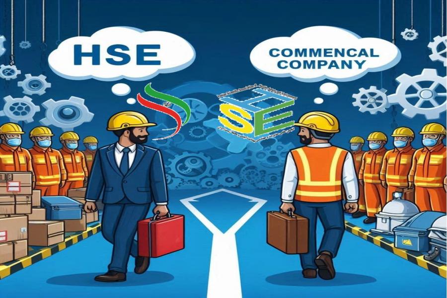 Difference between HSE approach in an operational company and a commercial company