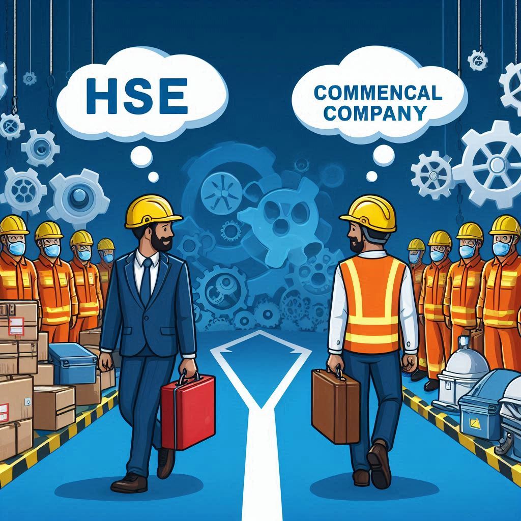 تفاوت بین رویکرد HSE در یک شرکت عملیاتی و یک شرکت تجاری